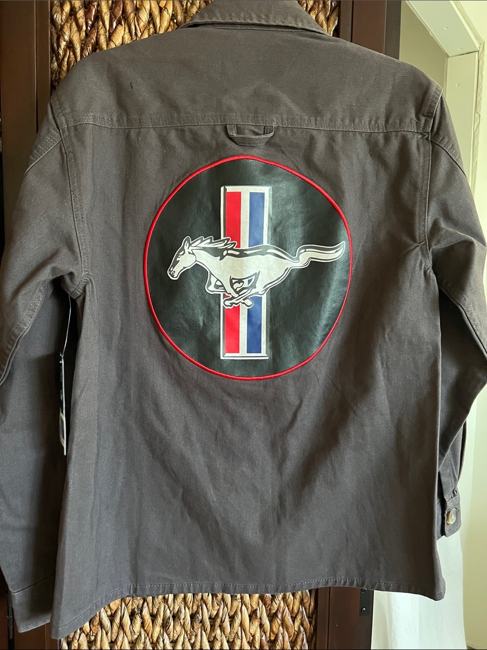 NWT Ford Graphite Chore Jacket with Mustang Patch